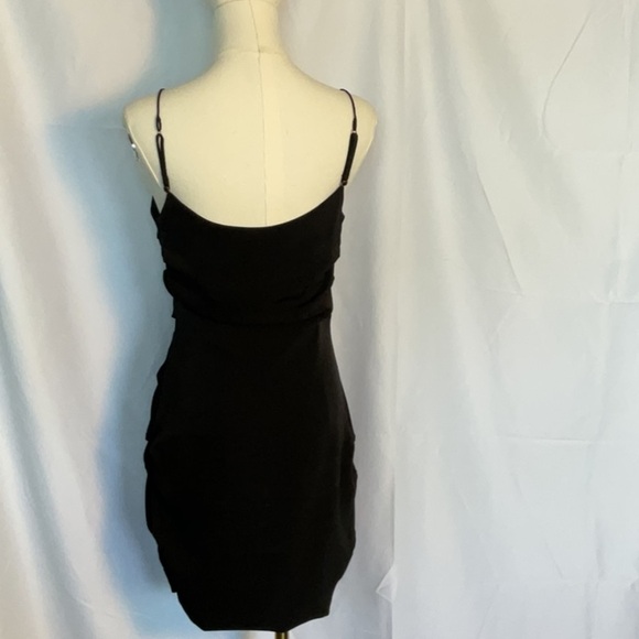 Significant Other gathered black mini dress size 6 - Picture 4 of 6